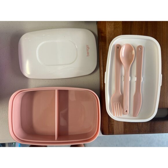 Bentgo Lunch Box Multicolor 5 Pcs Plastic Dishwasher Safe With Knife Lid & Spoon - Picture 6 of 9
